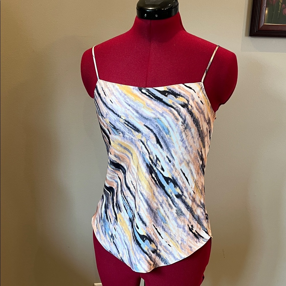 Like New ✨ Aritzia Babaton Watercolour Print Slim Fit Camisole Sz XS